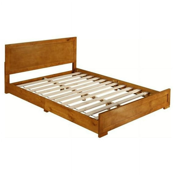 Camden Isle Oxford Oak Full Size Bed - Oak - Full