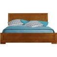 thumbnail image 1 of Camden Isle Oxford Platform Bed | Paneled Headboard | Low Profile | Queen, Oak, 1 of 10