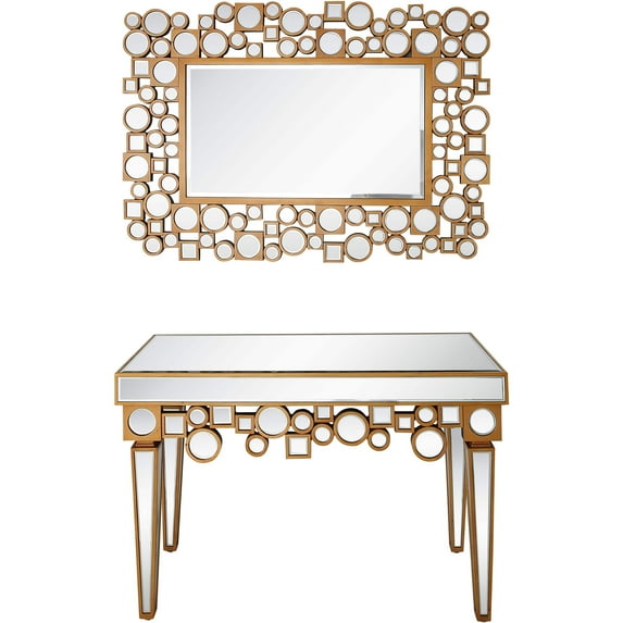Camden Isle Palacios Wall Mirror and Console Table