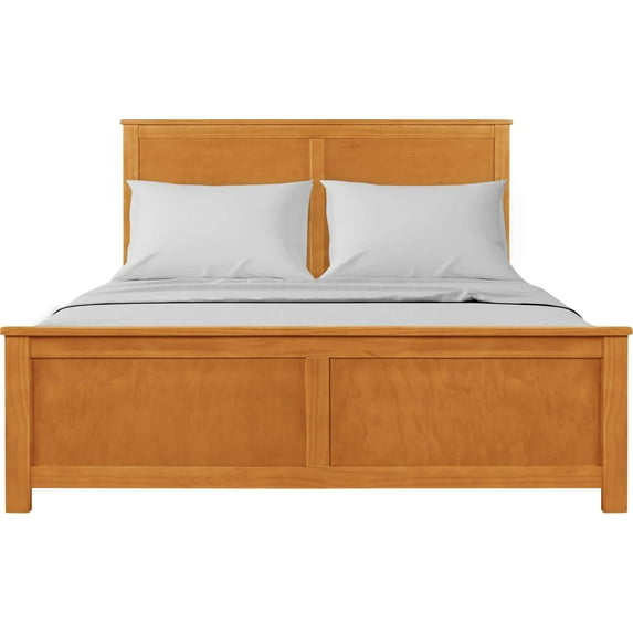 Camden Isle Winston Platform Bed | Paneled Headboard | King, Cherry