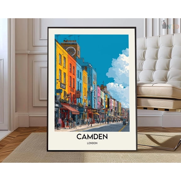 Camden London Market Poster Unframed Paper Print