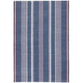 thumbnail image 1 of Dash & Albert Camden Stripe Handwoven Cotton Rug, 8' x 10', Denim, 1 of 5