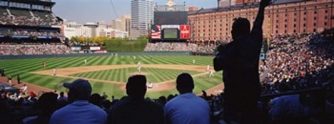 Camden Yards Baseball Game Baltimore Maryland USA Canvas Art - Panoramic Images (18 x 7)
