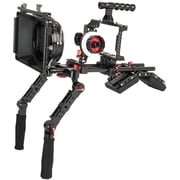 Came-TV BMPCC 4K Plus Shoulder Rig Mattebox A/B Follow Focus 15mm Rod for BlackMagic Pocket Cinema Camera
