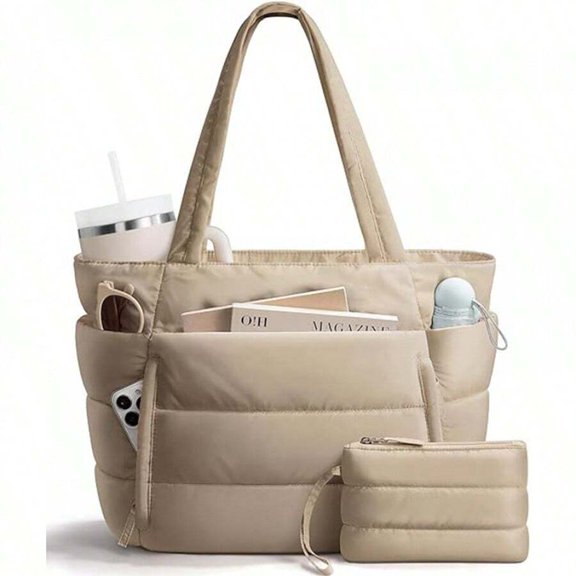 Camel Bag With Multiple Compartments And Detachable Pouch