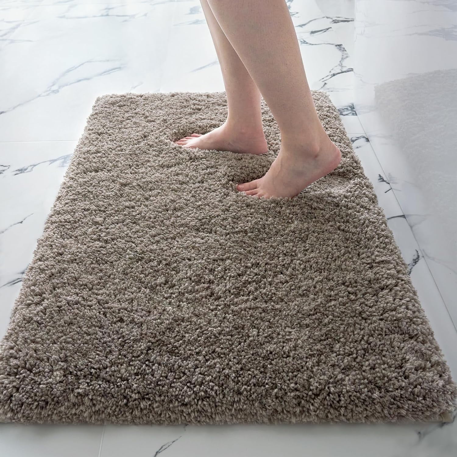 Camel Bathroom Rug 24x36in Washable Non Slip Bath Rug for Bathroom ...