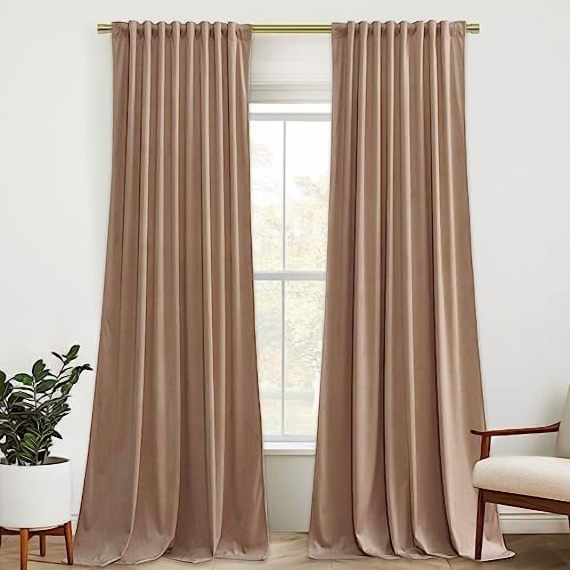 Take A Look About Camel Velvet Curtains