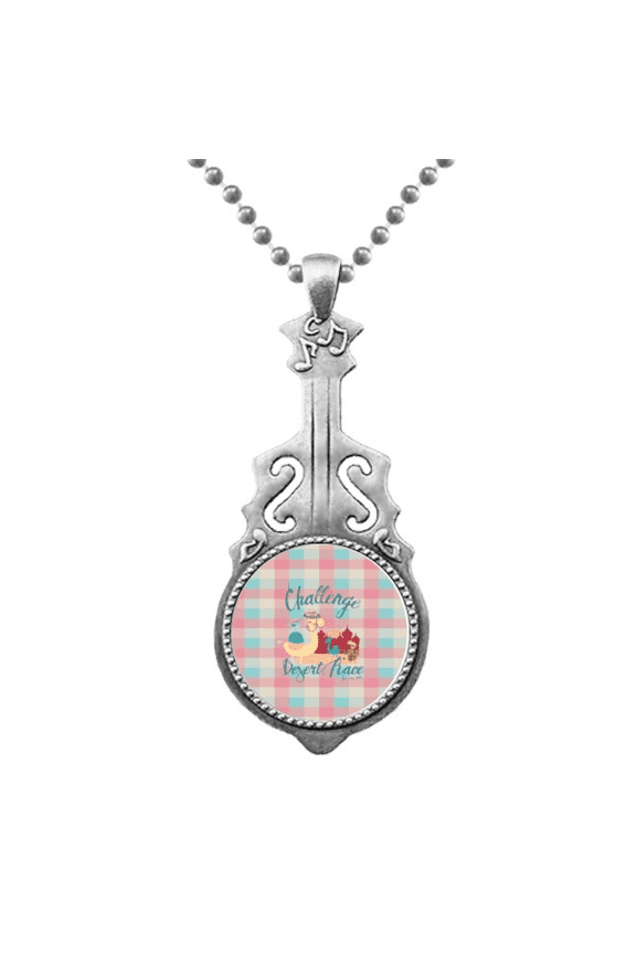 Camel Bird Castle Red Blue Square Pendant Jewelry Music Guitar Torque Hangtag