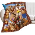 thumbnail image 1 of Camel Blanket Cute Funny African Camel Throw Blanket Ultra Cozy Super Soft Fleece Desert Animal Camel Stuff Gift Decor Fuzzy Plush Bedding Blankets for Kids Teens Adults Girls Boys Women Men 80"x60", 1 of 6
