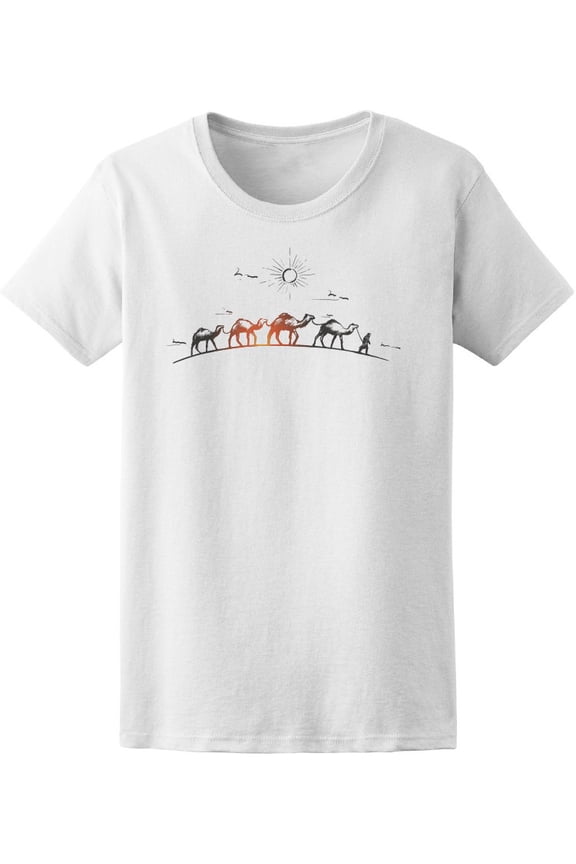 Camel Caravan T-Shirt Men -Image by Shutterstock, Male Small