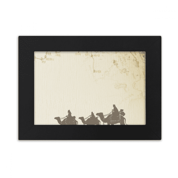 Camel Chinese Painting Silk Road map Desktop Photo Frame Ornaments Picture Art Painting