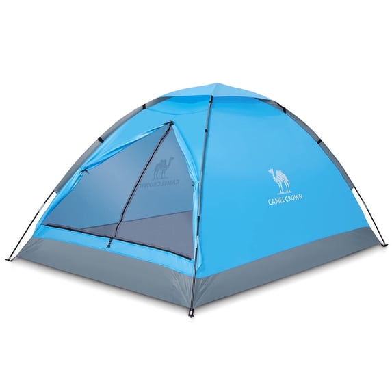 Camel Crown Camping Tent Lightweight 2 Person Tent for Camping Waterproof Dome Tent Outdoor Emergency Tent Portable Easy up Tents with Carry Bag Blue