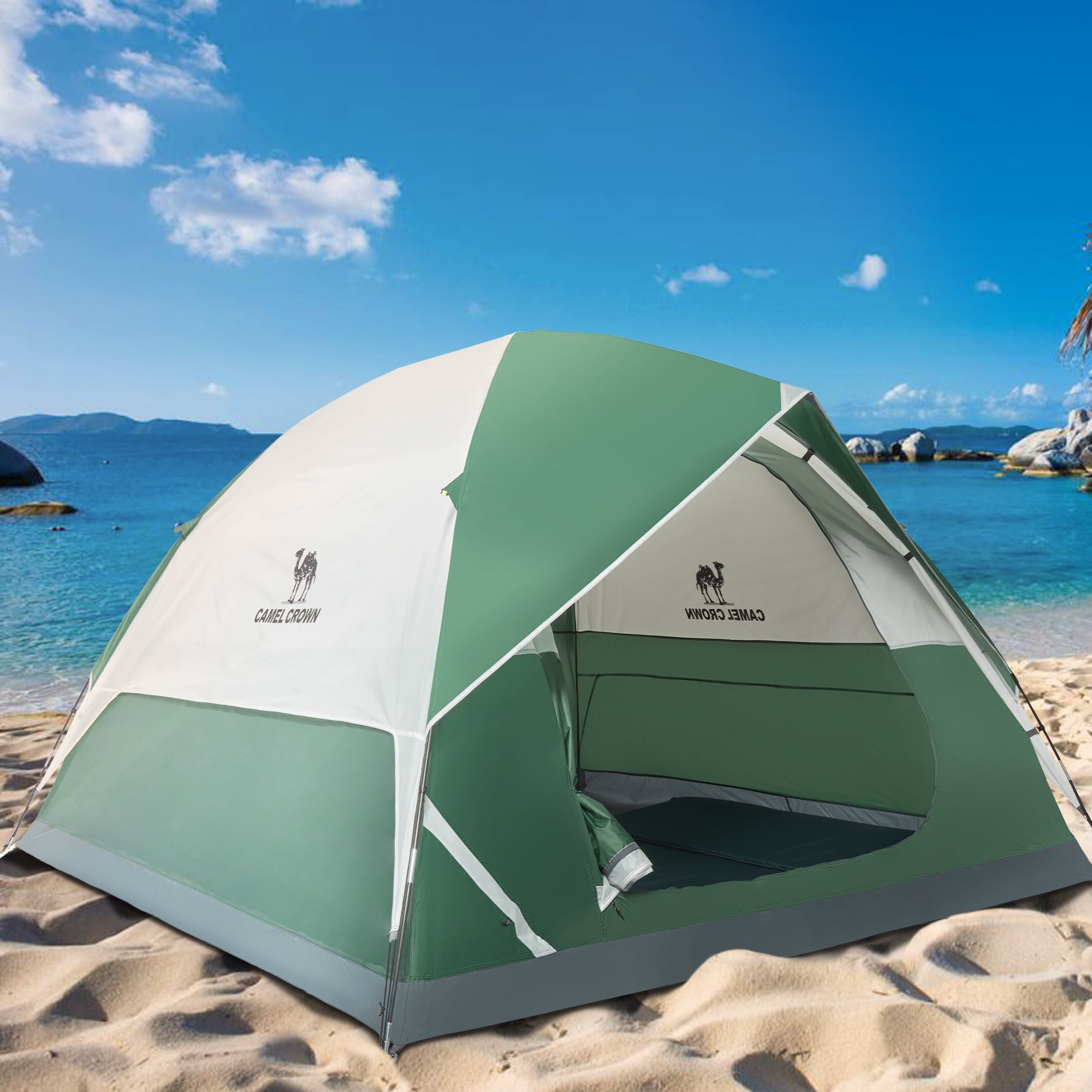 URPRO 2-Person Portable Camping Tent - Lightweight, Waterproof, Automatic Pop-Up, UV Protection
