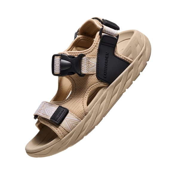Camel Crown Women's Hiking Sandals Arch Support Casual Summer Outdoor Beach Sandals Open Toe Athletic Shoes Outdoor Khaki