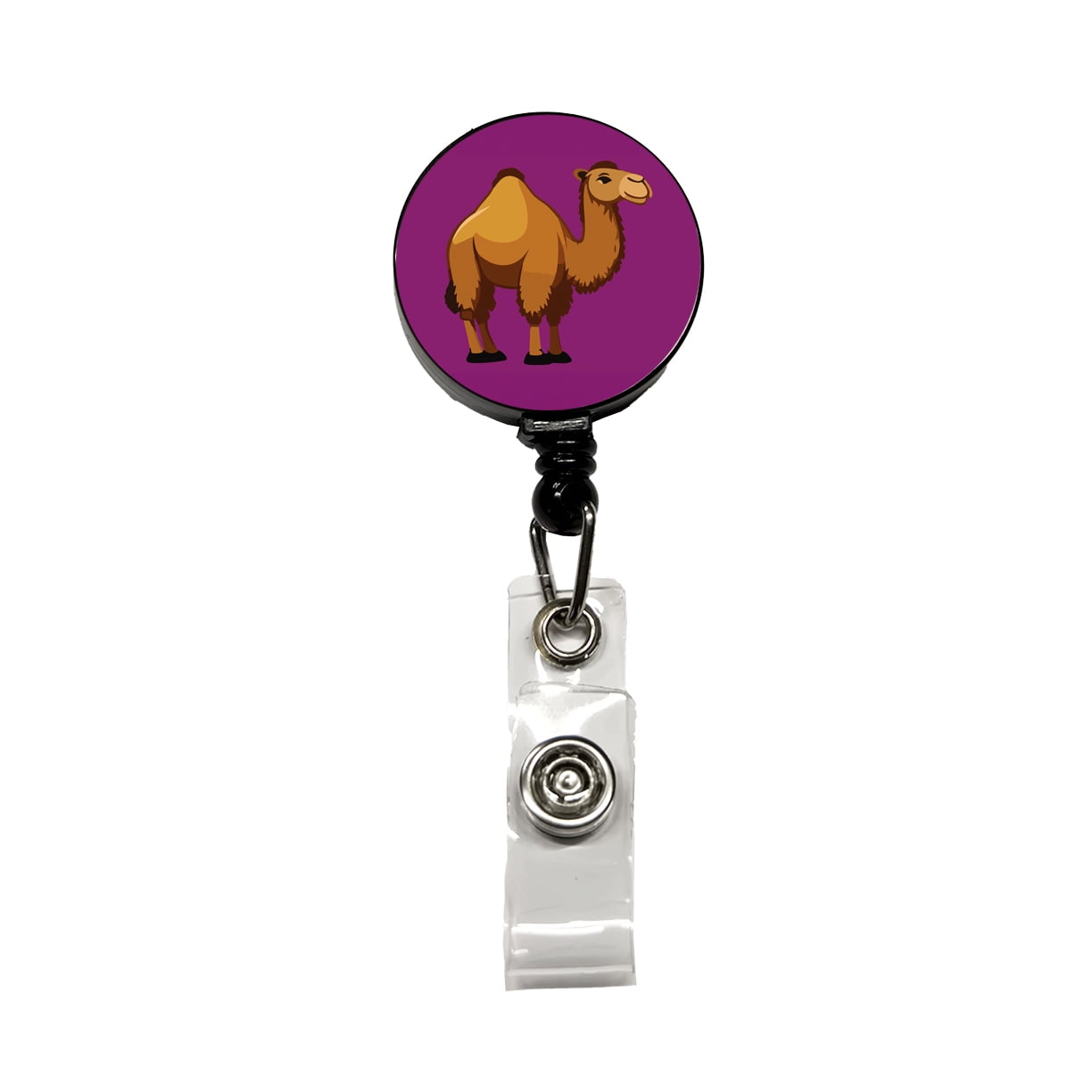 Camel Cute Profile Retractable Reel ID Badge Key Card Name Tag Holder ...