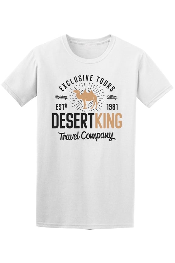 Camel Desert King Travel Company Tee Men's -Image by Shutterstock