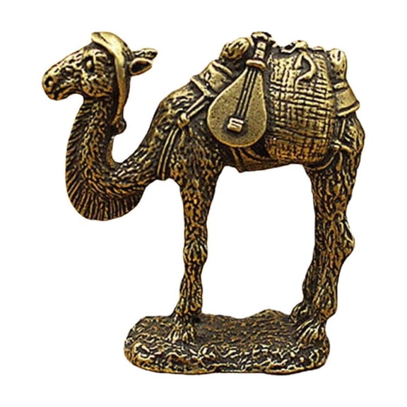 Camel Figurine Brass Statue Animal Figurines Toys Home Desktop Decoration Gift