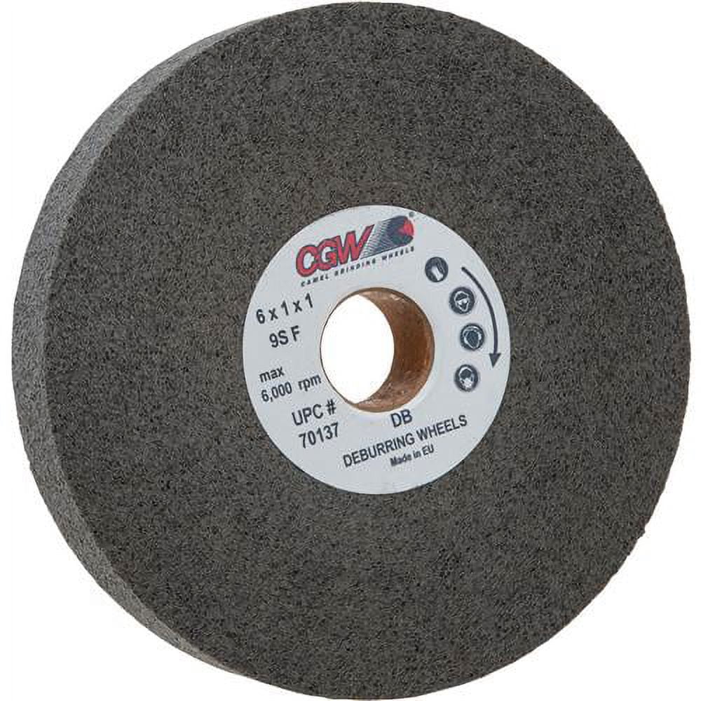 6" X 1" X 1" 9FS Fine Convolute Deburring Wheel Silicon Carbide ...