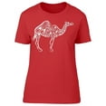 thumbnail image 1 of Camel Hand Drawn T-Shirt Women -Image by Shutterstock, Female XX-Large, 1 of 2