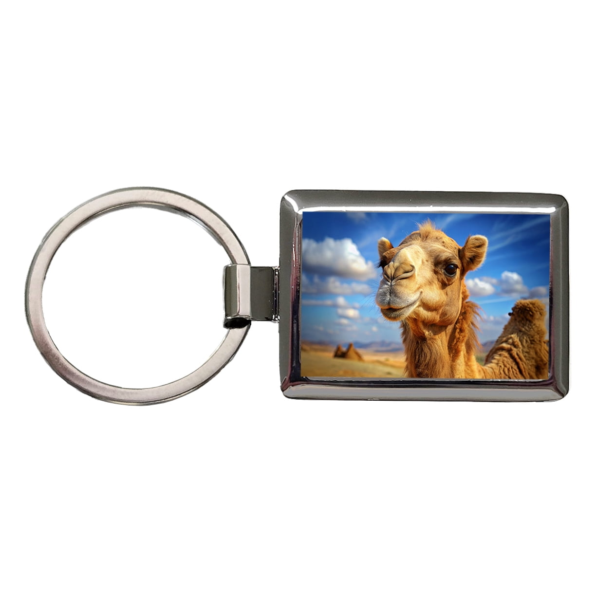Camel Metal Rectangle Keychain - Walmart.com