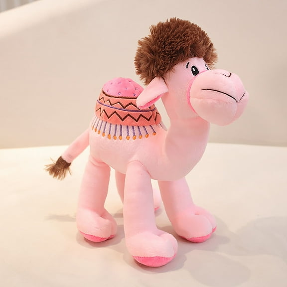 Camel Plush Toy, Stuffed Animal Plushie Doll, Soft Fluffy Like Real Desert Animals Hugging Toy - Present for Every Age & OccasionPink