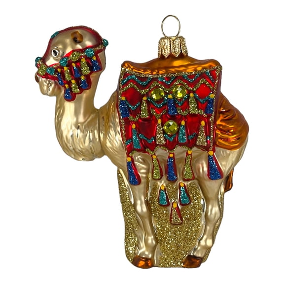 Camel Polish Glass Christmas Ornament Made in Poland Decoration
