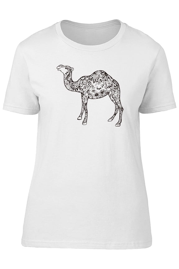 Camel Sketch T-Shirt Men -Image by Shutterstock, Male Small