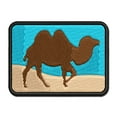 thumbnail image 1 of Camel Solid Applique Multi-Color Embroidered Iron-On Patch - 2.5 Inch Small, 1 of 5