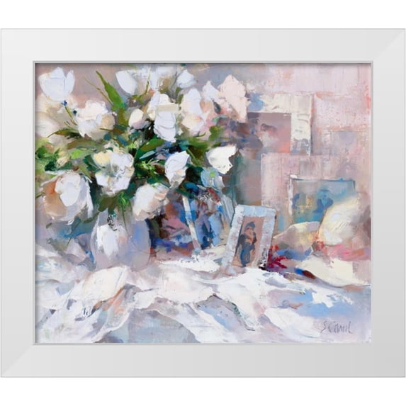 Camel, Stefanie 17x15 White Modern Wood Framed Museum Art Print Titled - Memories