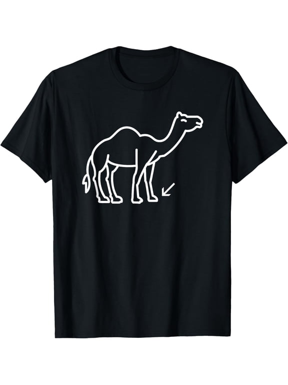 Camel Toe, Funny, Jokes, Sarcastic T-Shirt men and women can wear, black, white, gifts