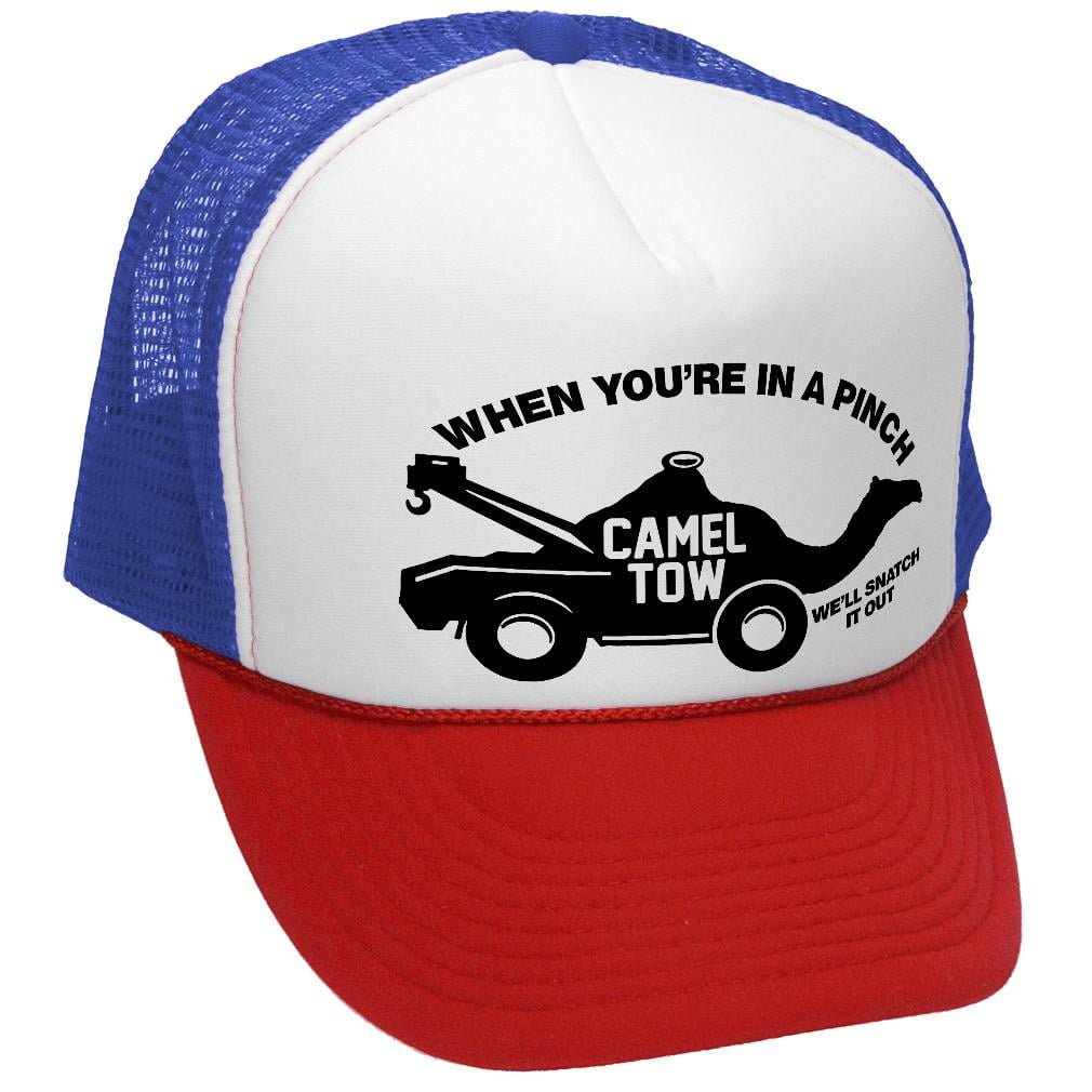 Camel Tow Trucker Hat - Mesh Cap (r-w-b, osfa) 