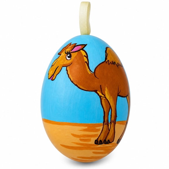 Camel Wooden Christmas Ornament 3 Inches
