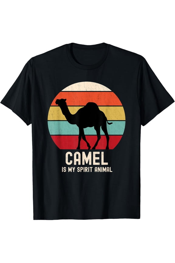 Camel is My Spirit Animal Reto Vintage Camel Lovers Gift T-Shirt