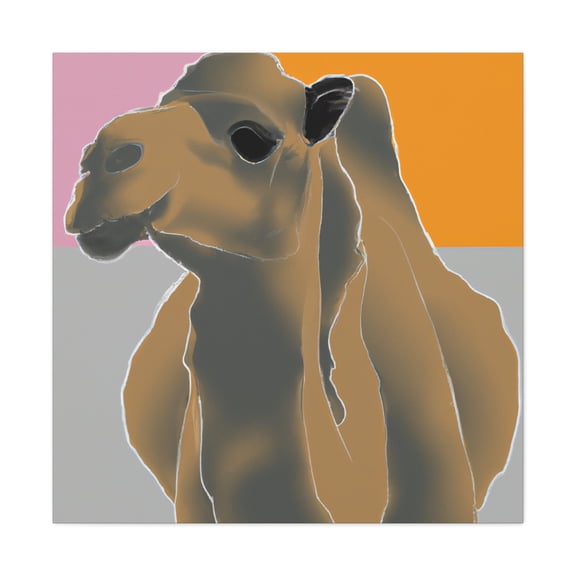 "Camel on Pop Art" - Canvas
