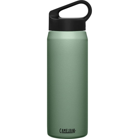 CamelBak Carry Cap Bottle - Vacuum Insulated Stainless Steel -Easy Carry, 25oz, Moss