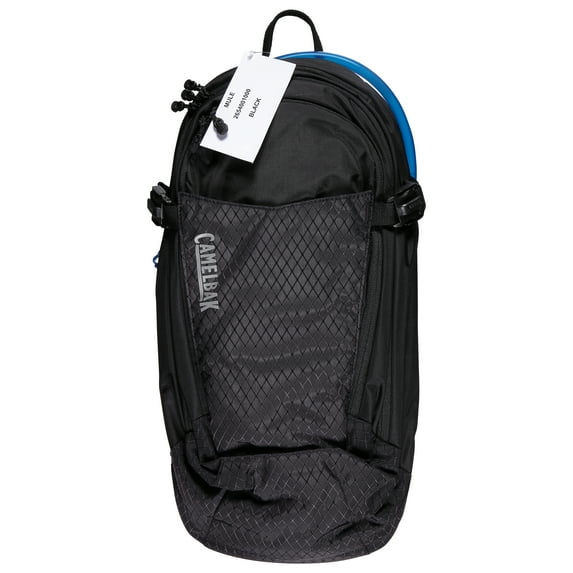 CamelBak M.U.L.E. 12 Mountain Biking Hydration Pack - Magnetic Tube Trap 100oz, Black