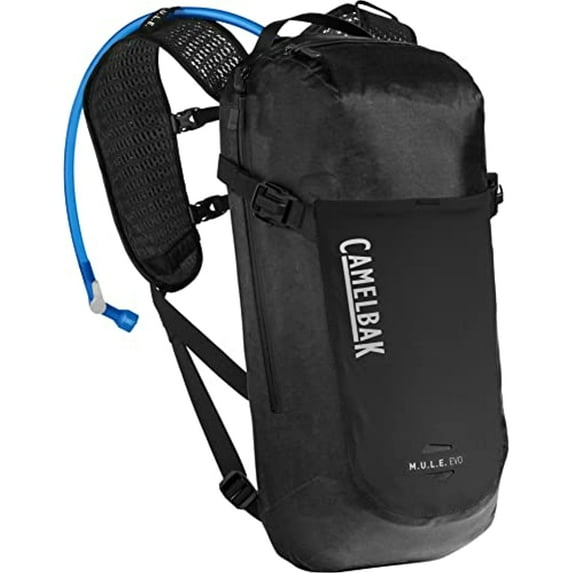 CamelBak M.U.L.E. Evo Bike Hydration Pack 100oz, Black/Silver