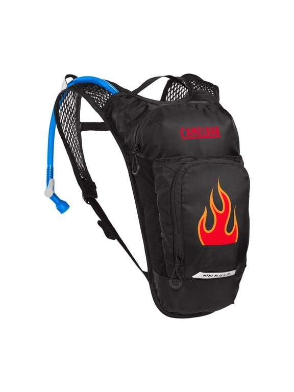 Mini Mule Hydration Pack, Black/Flames, One Size