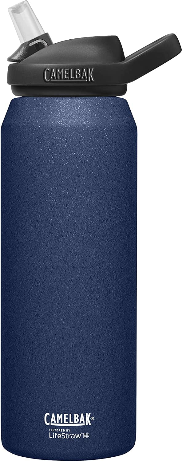 CamelBak eddy+ 32oz SST Vacuum Insulated Bottle, filtered by LifeStraw, Navy, 25