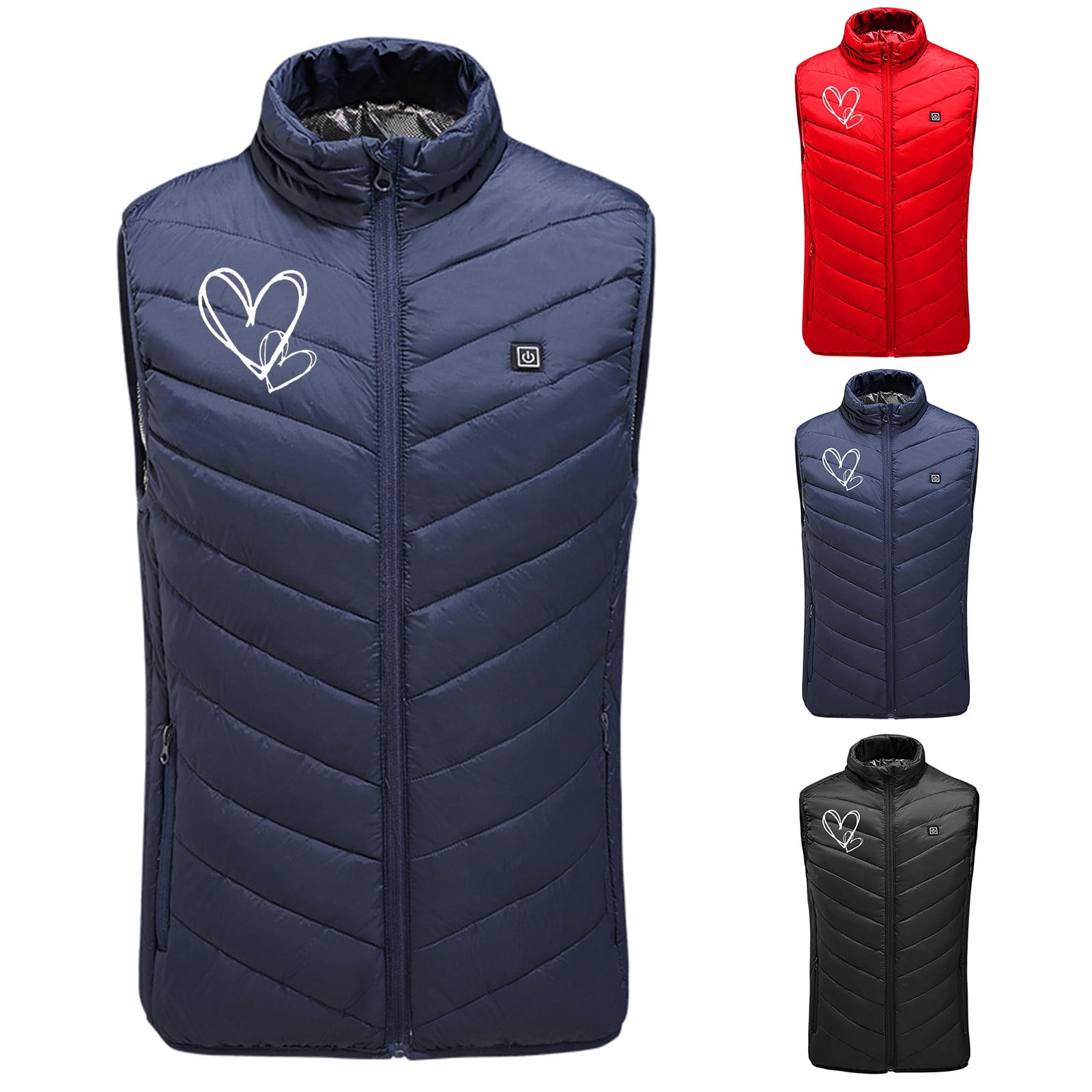 Cameland Heated Jacket Plus Size Lightweight 9pcs Heating Pads Heated