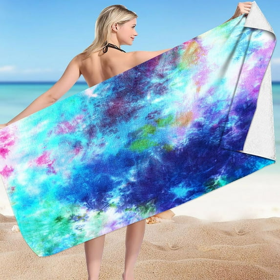 Cameland Oversized Beach Towel - 30 x 60 Inch Extra Large Pool Towel, Soft Absorbent Fluffy Jacquard Beach Towel, Plush Cotton Bath Towels, Thick Swim Towel for Kids/Children/Adults on Clearance
