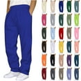 thumbnail image 1 of Cameland Sweatpants for Men Plus Size Drawstring Elastic Waist Joggers Sports Pants - Cotton Pants Sweatpants Trousers Mens Long Pants Navy XL, 1 of 5