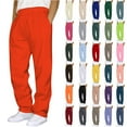thumbnail image 1 of Cameland Sweatpants for Men Plus Size Drawstring Elastic Waist Joggers Sports Pants - Cotton Pants Sweatpants Trousers Mens Long Pants Orange L, 1 of 5