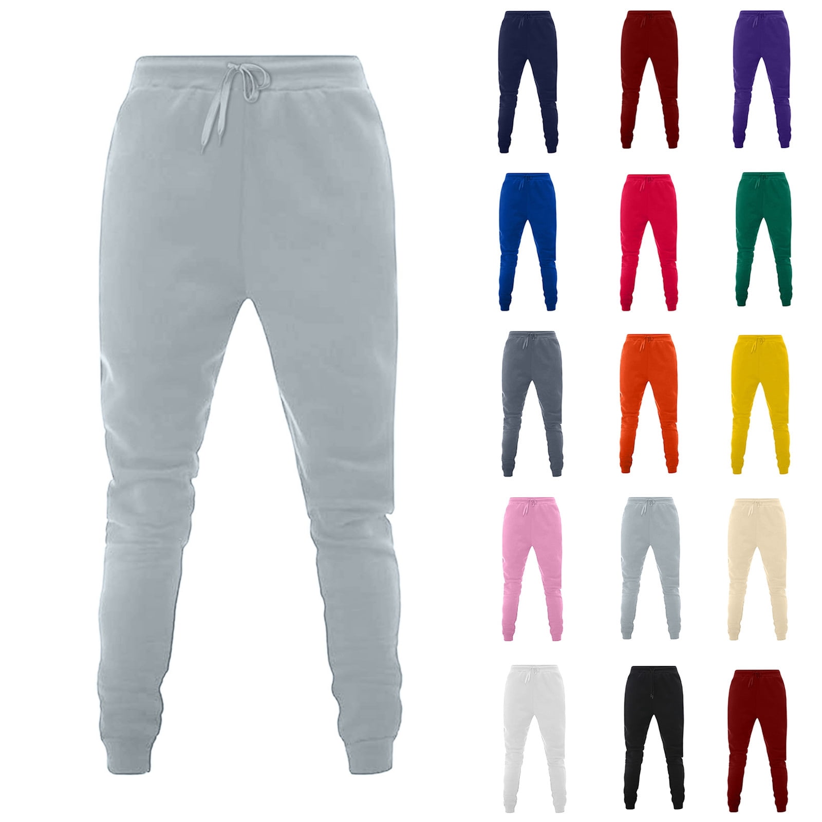 Women's Sweatpants Sports Fleece Solid Color Running Joggers Pants Leggings Casual Lounge Pants Petite Sweatpants for Women on Clearance