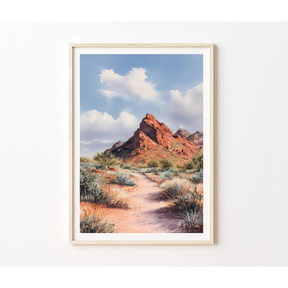 Camelback Mountain Desert Home Decor Unframed Paper Print