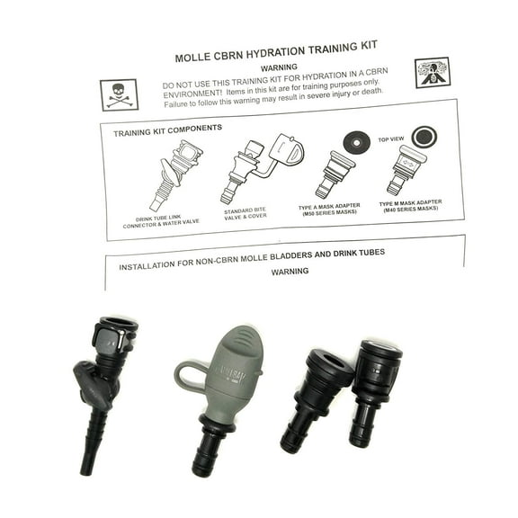 Camelbak Hydrolink Foliage Bite Valve quick release Type A & M Mask adapters