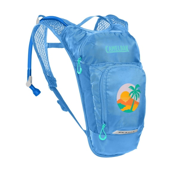 CamelBak Mini M.U.L.E. 50 oz Hydration Pack, Blue/Palm