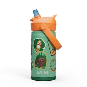 Camelbak Thrive™ Flip Straw Kids Stainless 12oz Water Bottle, Camp Badges