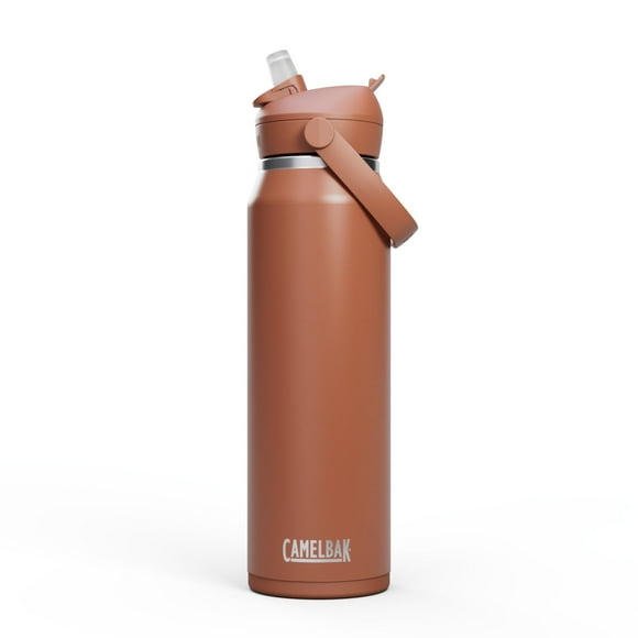 CamelBak Thrive Flip Straw Insulated Stainless Steel Water Bottle, 32oz, Sierra Red
