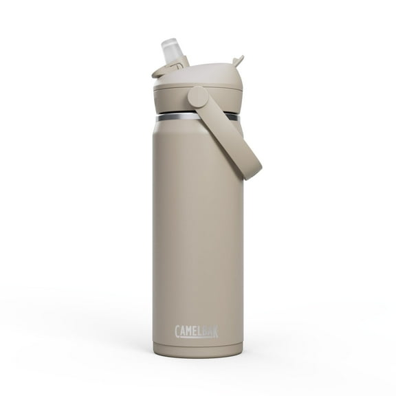 CamelBak Thrive™ Flip Straw Insulated Stainless Steel Water Bottle, 20oz, Stone